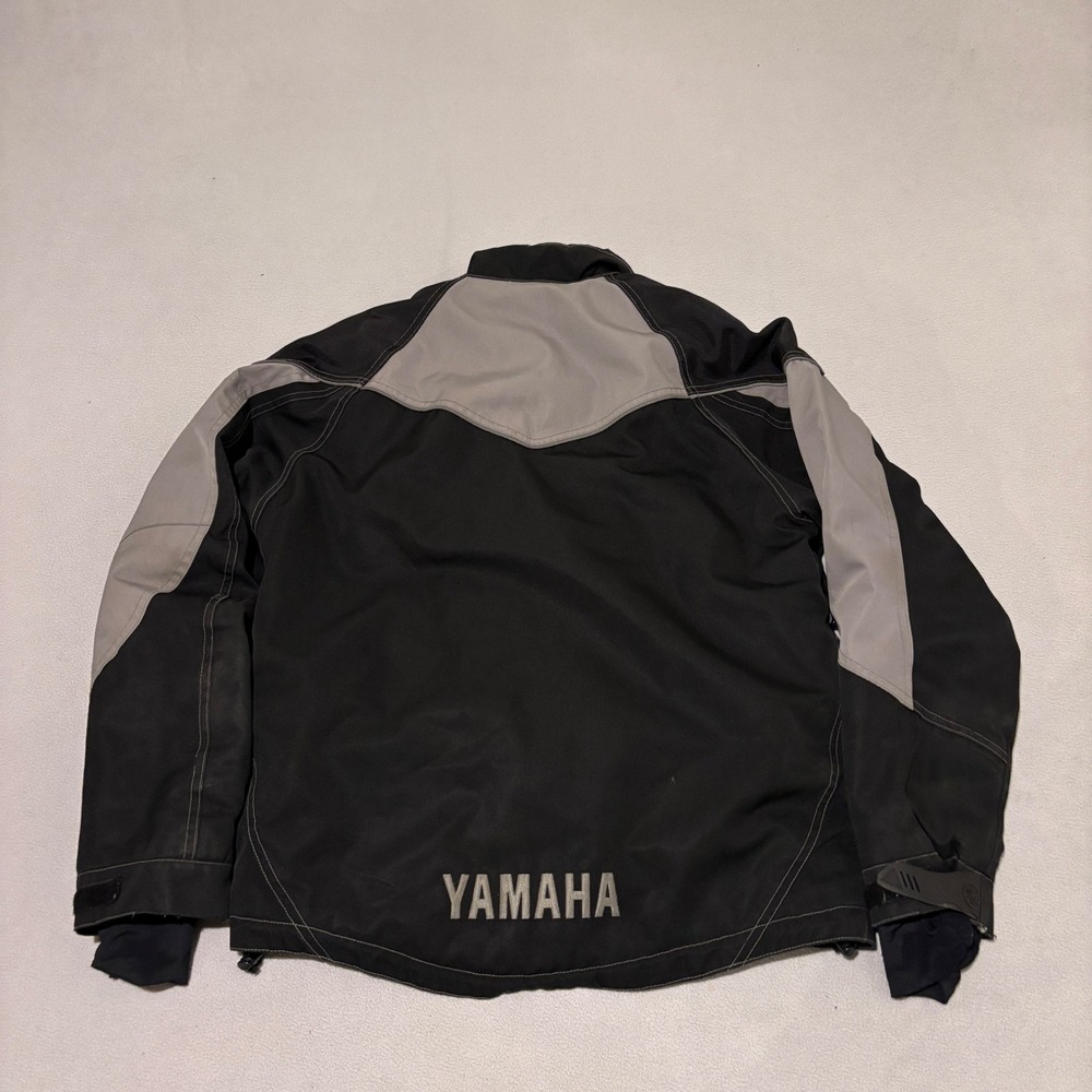 Yamaha Motor Mens Motorcycle Riding Jacket Black Colorblock Small Biker Grunge - Picture 7 of 8